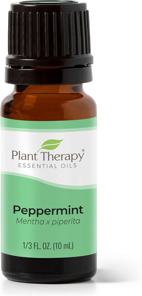 Plant Therapy Peppermint Essential Oil 10 mL (1/3 oz), 100% Pure, Natural Aromatherapy for Skin