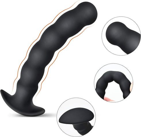 Large Silicone G-Spot Anal Plug - Prostate Massage Toy
