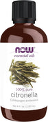 NOW Essential Oils Citronella Oil, 4-Ounce, 100% Pure, Vegan, Aromatherapy Scent