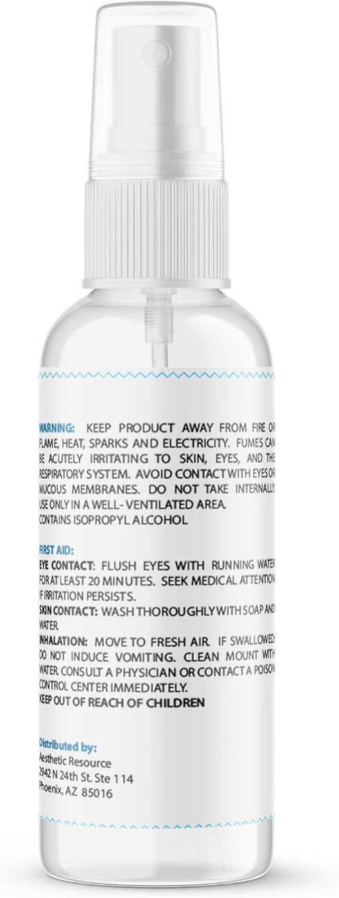 SKINovative 99% 99 1 Oz Isopropyl Alcohol Spray Disinfectant, Derma Roller Cleansing Spray, Microneedling Cleaning