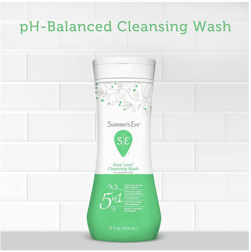 Summer's 15 oz Pack 2 Eve Cleansing Wash | Aloe Love | Great for Sensitive Skin | Each |