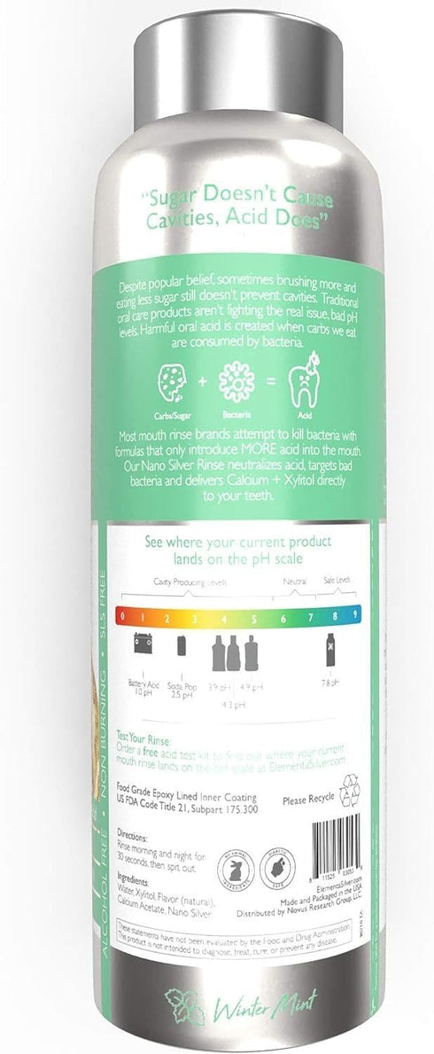 Elementa Silver Adult Mouth Rinse, 20 fl oz - Wintermint