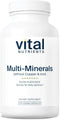 Vital Nutrients Multi-Minerals, Vegan Daily Multimineral, 120 Capsules, No Copper or Iron