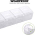 Sukuos Extra Large Weekly Pill Organizer - 7 Day Daily Pill Box Case for Arthritis with Clear Lid for Vitamins (White)