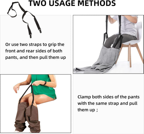 LJHYSD 2pcs 27-41 Inches Clip and Pull Dressing Aid,Dressing Stick for Elderly,Handicap Accessories for Daily