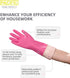 PACIFIC PPE 2 Pairs Dishwashing Cleaning Rubber Gloves, Reusable Waterproof Kitchen Gloves, Large
