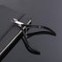 Mudder 3 Packs Cuticle Nippers Cutter Tool, Stainless Steel Nail Trimmer for Fingernails and Toenails (Black)