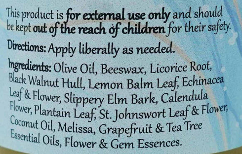 WiseWays Herbals Lemon Balm Salve, 2 oz for Natural Skin Care