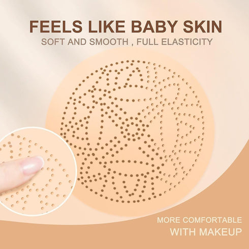 OETUIOW Mushroom Head Air Cushion CC Cream, BB Cream Foundation for Mature Skin, Natural Color