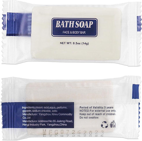 30 Pack Disposable Toothbrushes with Toothpaste and Soap, Individually Wrapped, 2 Colors, Hotel Travel Size