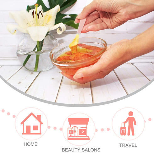 SumDirect Mini Disposable Plastic Cosmetic Spatulas - 100 Pcs Frosted Clear Skincare Makeup Mask Spatula