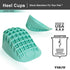 Tuli’s Heavy Duty Heel Cups, Cushion Inserts for Plantar Fasciitis, Green, 2 Pairs, Small