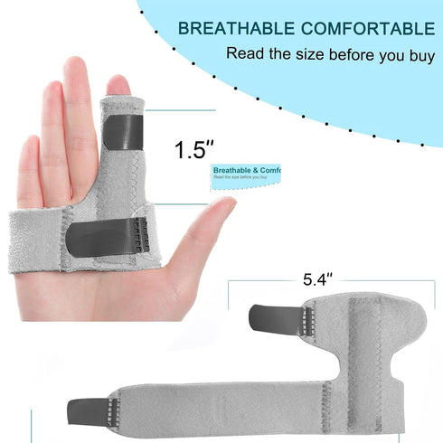 Immobilizer Sumifun Finger Brace, Trigger Finger Splint for Index Middle Ring Pinky Finger Arthritis Pain, Tendon