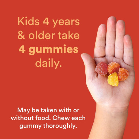 SmartyPants Kids Multivitamin Gummies: Omega 3 Fish Oil, Vitamin D3, C, B12, B6, A, K & Zinc, 120 Count