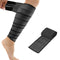 Calf Splint Compression Wrap Bandage Sleeve for Lower Leg Pain Relief, Shin Splint Guard, Plus Size Extra Long, Black,