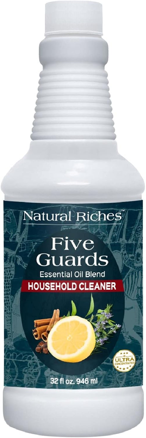 Natural Riches Household Cleaner Concentrate - Five Guards Essential Oil Blend - 32 fl oz Household Cleaner