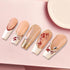 3D Nail Stickers, Plant Leaf Nail Art for Retro Botanical Designs, Flower Nail Decals for Spring Summer Nail Decor