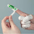 QANYEGN 300pcs Latex Finger Cots, Finger Hats Powder, Finger Condom with Non-Slip i-Static Contact Prevention, Milk