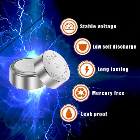 L1154f Batteries Ag13 Lr44 L1154 Sr44 357 303 A76 L1154h Button Battery 1.5v Alkaline Coin Cell Long Lasting SR44SW Battery 10 Pack