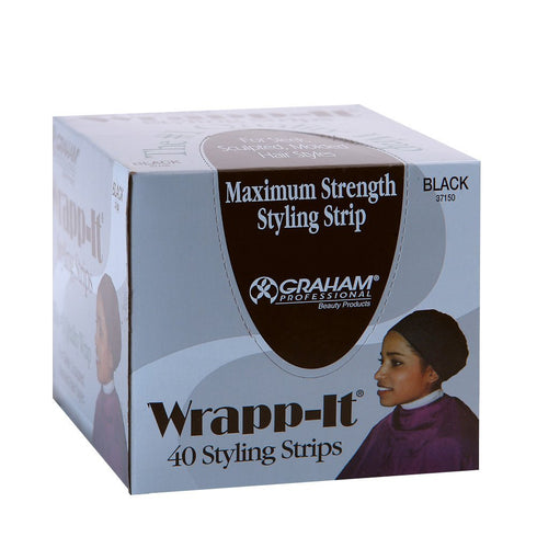 Wrapp-it Styling Strips for Natural Hair - 40 Strips by Graham Beauty
