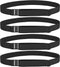 Hipsy Women's Wide Elastic Adjustable Running Headband - Multi 4-Pack