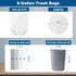 Charmount 8 Gallon Trash Bags, 50 Count, Medium Garbage Bags for Bathroom, Kitchen, Office, Clear