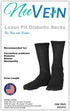 NuVein Loose Knit Diabetic Socks - Black, Large