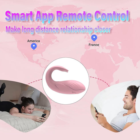 Labnique Pelvic Floor Trainer, Silicone, APP Long Distance Remote Control, Waterproof, for Tightening and Bladder