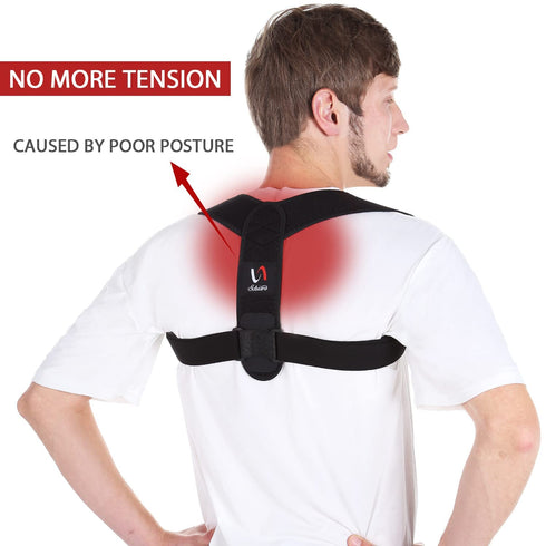 Schiara Posture Corrector Adjustable Back Brace for Men and Women, Comfortable Support for Back, Shoulder, Neck