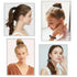 Silk Satin Hair Ties Scrunchies, Small Mini Thin Elastic Ponytail Holders, No Crease Hair Ties for Thick Curl Hair,