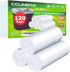 1.2 Gallon Clear Small Trash Bags, 120 Count, Bathroom 1 Gallon Garbage Bags for Home and Office Bins