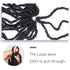 Niseyo Faux Locs Crochet Hair 14 Inch - 6 Packs Short Pre Looped Synthetic Hair Extensions (Jet Black)