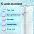 Water Flosser Multifunctional Rechargeable Portable Tooth Cleaner, 200 ml Telescopic Water Tank, 4 Tips