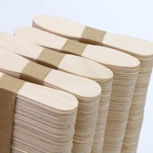 500 Pcs Small Wooden Spoons, Mini Disposable Ice Cream Tasting Spoons, 3 Inch Wood Sample Spoon