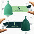 Set 2 100% SHORDY Reusable Menstrual Cups (Small & Large) of with Box, Soft Silicone, Copa Menstruelle, Period Cup