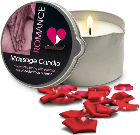 LOVE PLAY Massage Oil Candle for Home SPA - Vegan Moisturizing Body Oil Candle for Relaxation (6.76oz)