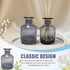 QUUPY 1PCS 150ml/5oz Sets Empty Refillable Glass Diffuser Bottle Exquisite Essential Oils Container for DIY Replacement