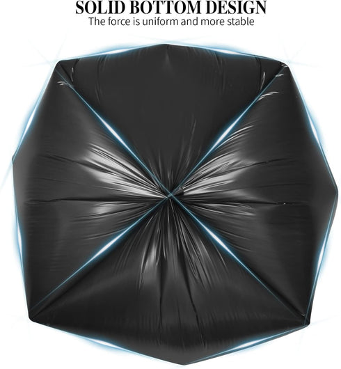 5 Rolls Small Trash Bags, 4 Gallon Disposable Kitchen Garbage Bags, 200 Counts (Black)