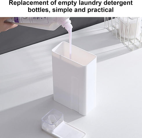 Empty Laundry Detergent Dispenser Care Agent Container, Reusable Liquid Dispenser Pump Bottle
