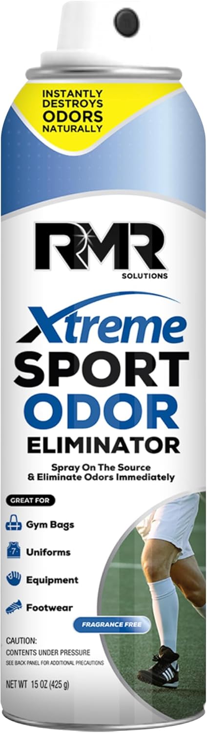 RMR Xtreme Sport Odor Eliminator Spray - Heavy-Duty Equipment, Uniform, Gym Deodorizer, 15 Ounces, Fragrance-Free
