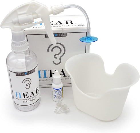 EQUADOSE Complete Ear Cleaning System Hear Earwax Removal Kit, Safe Irrigation Tool for Gentle Ear Care, Professional