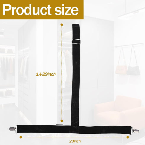Hjsixtxh 2-Pack 26-41 Inches, Dressing Aid Clips for Pants Adjustable Metal Clip & Nylon Strap Independence Tool