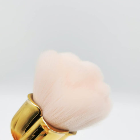 Nail Art Dust Powder Remover, Pink Rose Soft Brush for Acrylic Nail Arts Manicure Cleaning Makeup Brush Tools
