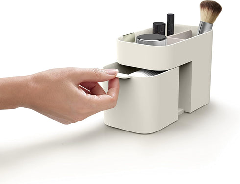 Joseph Joseph 75003 Viva Makeup Cosmetic Storage Organizer with Drawer, Small, Shell Design