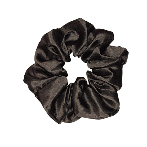 Sufermoe 6 Pcs Satin Silk Hair Scrunchies, Soft Hair Ties in 6 Classic Colors for Women and Girls, 4.5 Inch
