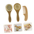 PERSELOSO Infant Soft Wooden Hair Comb for Gentle Scalp Grooming for Newborn Hair Care and Bath Time
