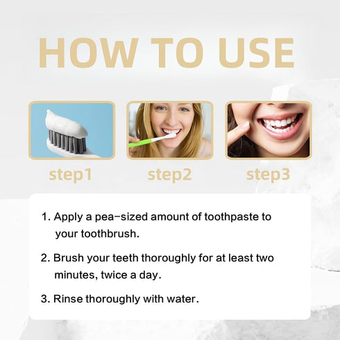 THZCU (1Pcs) Niacinamide Whitening Toothpaste, Fresh Breath Deep Cleaning Triple Stain Removal Radiant Whitening