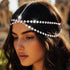 Yean Gold Sequins Head Chain, Bohemian Hair Jewelry Headpiece, Festival Headband Accessories for Women