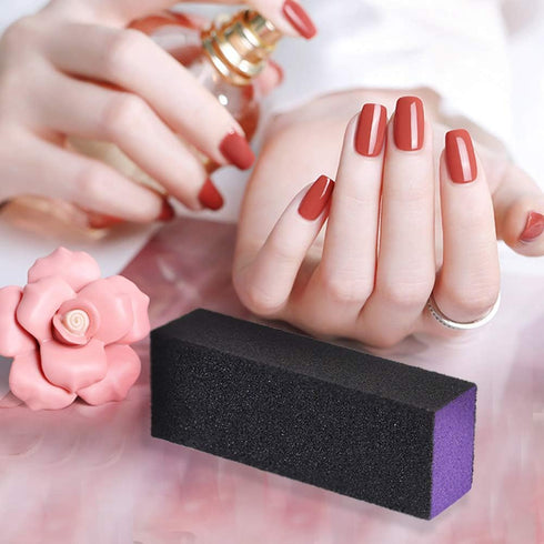 SKYPIA Nail Buffer, 3 Sided Blocks, Sanding Buffing Grinding Polisher File, Shine Nail Art Tool, 5 PCS