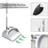 Broom with Dustpan Combo Set, 54" Long Handle Broom and Dustpan for Home, Lightweight, 180° Rotating Broom